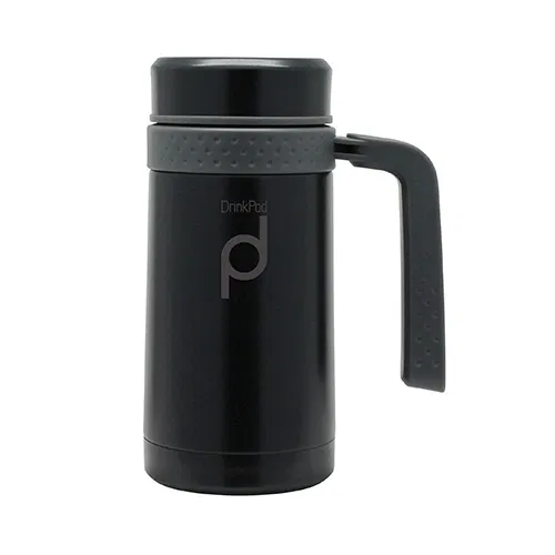 Grunwerg Drink Pod Travel Mug 0.45 Litre Matt Black