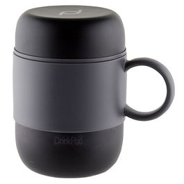 Grunwerg Pioneer Vacuum Mini Mug With Handle Black