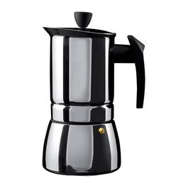 Grunwerg 4 Cup Cafe Ole Espresso Maker Induction Stainless Steel