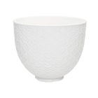 KitchenAid Ceramic Mermaid Lace 4.8L Mixer Bowl - White