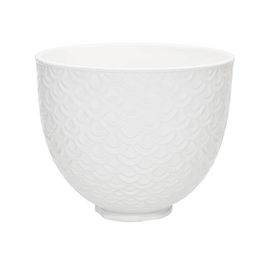 KitchenAid Ceramic Mermaid Lace 4.8L Mixer Bowl - White