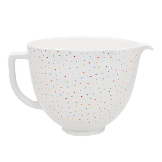 KitchenAid Ceramic 4.8L Mixer Bowl Confetti Sprinkle