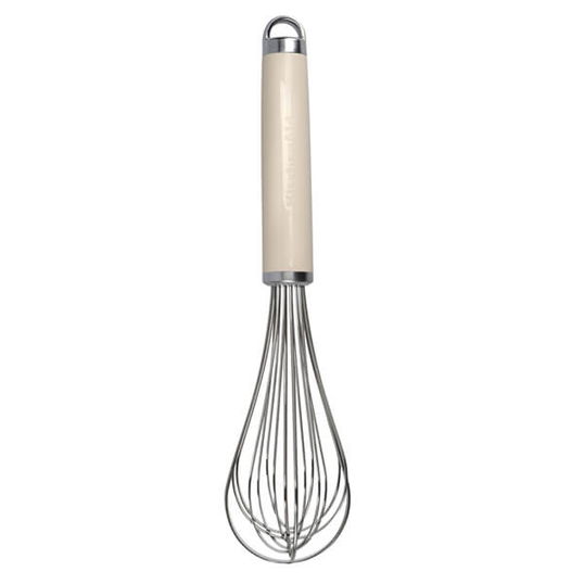 KitchenAid Stainless Steel Manual Hand Whisk Almond Cream