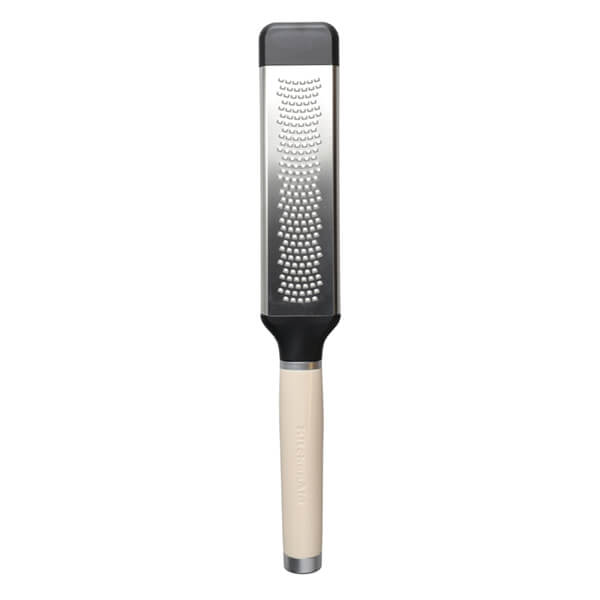 KitchenAid Etched Stainless Steel Two-Way Fine Cheese Grater Almond Cream