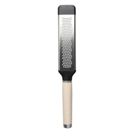 KitchenAid Etched Stainless Steel Two-Way Fine Cheese Grater Almond Cream