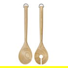 KitchenAid Birchwood Salad Servers, Fork and Spoon