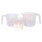 KitchenCraft Plastic Measuring Jugs, Set of Three