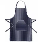 KitchenCraft Blue Butcher`s Striped Apron 90 x 60cm