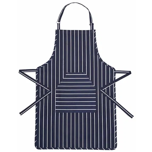 KitchenCraft Blue Butcher`s Striped Apron 90 x 60cm