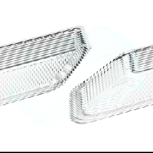 KitchenCraft Glass Embossed Vintage Style Covered Butter Dish