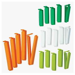 KitchenCraft Bag Clips Assorted Sizes, Mixed Bag of Twenty