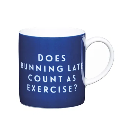 Kitchen Craft Running Late Porcelain Espresso Cup