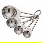 KitchenCraft Stainless Steel Four Piece Measuring Spoon Set