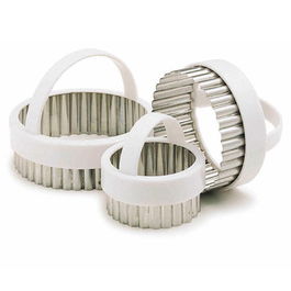 KitchenCraft Fluted Pastry Cutters, Set of Three