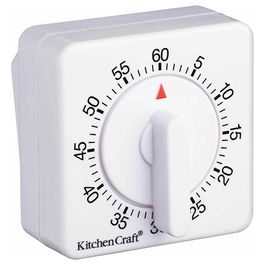 KitchenCraft Deluxe Half Round Wind-Up 60 Minute Timer