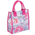 KitchenCraft 4L Grey Floral Lunch And Snack Cool Bag