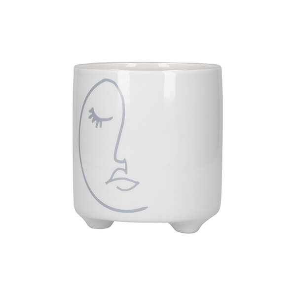 KitchenCraft Mini Planter Abstract Face Design