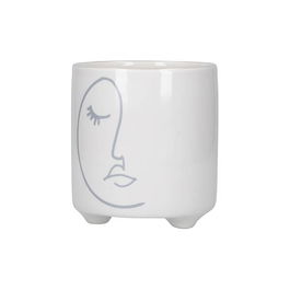 KitchenCraft Mini Planter Abstract Face Design