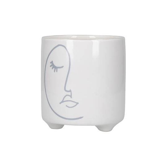 KitchenCraft Mini Planter Abstract Face Design