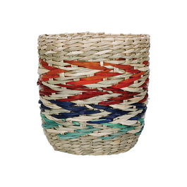 KitchenCraft Woven Seagrass Rainbow Planter
