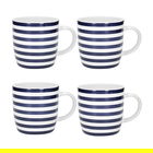 Kitchen Craft Barrel Mug Set Of 4 Nautical Stripe