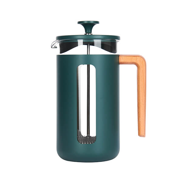 La Cafetiere Pisa 8 Cup Cafetiere Green Wood Handle
