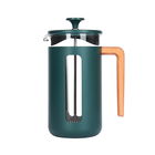La Cafetiere Pisa 8 Cup Cafetiere Green Wood Handle