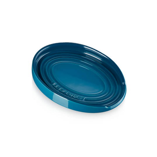 Le Creuset Deep Teal Stoneware Spoon Rest