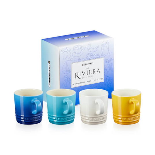 Le Creuset Riviera Collection Set of 4 200ml Cappuccino Mugs