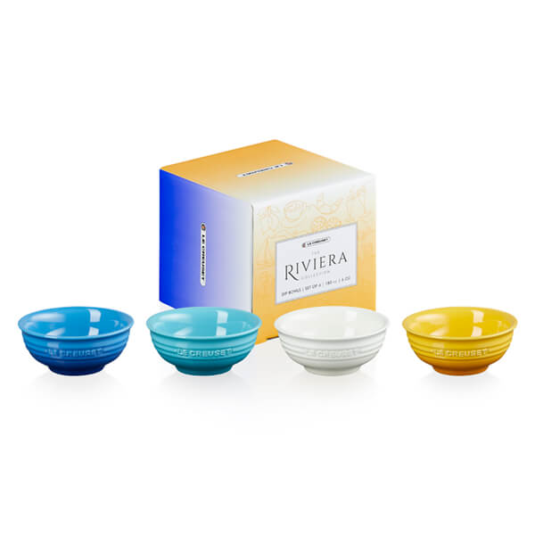 Le Creuset Riviera Collection Set of 4 Mini/Dip Bowls