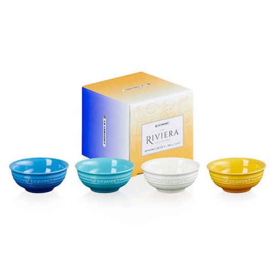 Le Creuset Riviera Collection Set of 4 Mini/Dip Bowls