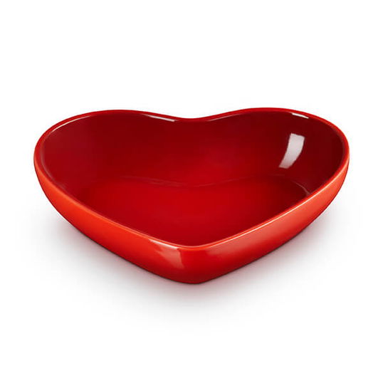 Le Creuset L`Amour Heart Collection Cerise 20cm Heart Bowl