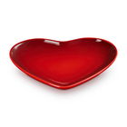 Le Creuset L`Amour Heart Collection Cerise 23cm Heart Plate