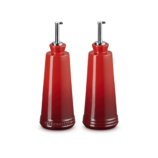 Le Creuset Cerise Oil & Vinegar Set