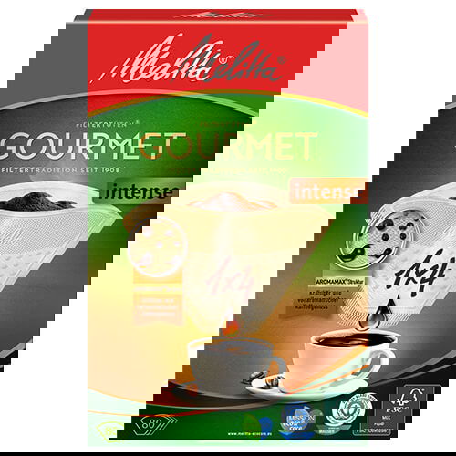 Melitta Gourmet Intense Coffee Filters 1x4 Pack Of 80