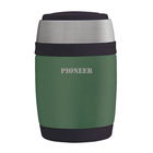Pioneer 380ml Food Flask with Spoon Metallic Green