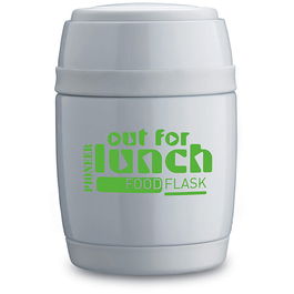 Pioneer 580ml Food Flask with Spoon White