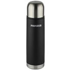 Pioneer 1L Black & Stainless Steel Flask
