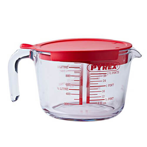Pyrex Classic 1.0L Measuring Jug With Lid