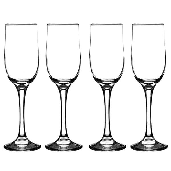 Ravenhead Tulip 200ml Set Of 4 Flute Glasses