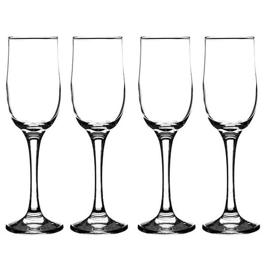 Ravenhead Tulip 200ml Set Of 4 Flute Glasses