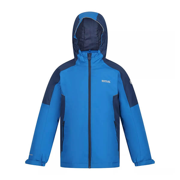 Regatta Kids Hurdle IV Waterproof Jacket Skydiver Admiral Blue