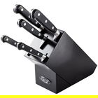Stellar Sabatier 5 Piece Knife Black Block Set