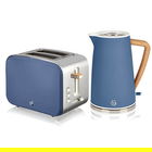 Swan Nordic Blue 1.7 Litre Cordless Kettle and 2 Slice Toaster
