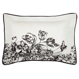 Ted Baker Elegance Floral Border Oxford Pillowcase Mono