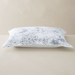 Ted Baker Linear Floral Oxford Pillowcase Blue