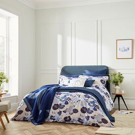 Ted Baker New Romantics Floral Duvet Cover Super King Size Blue