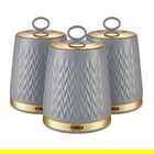 Tower Empire Set of 3 Canisters Grey