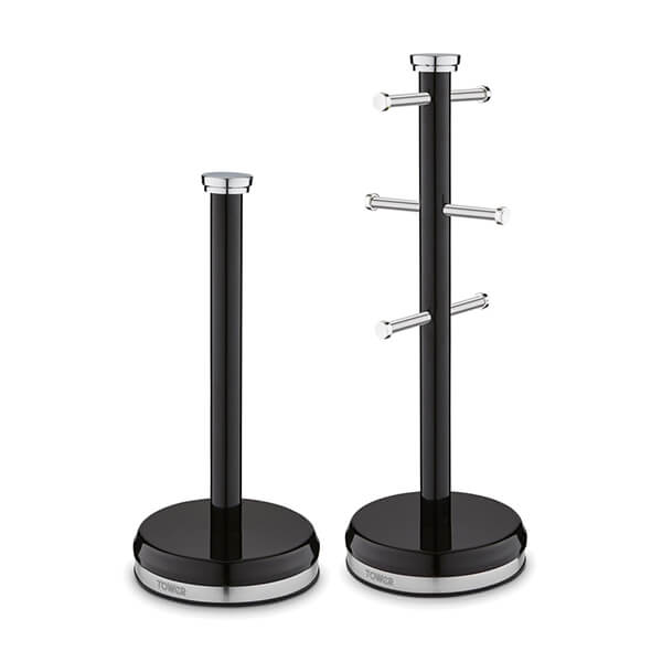 Tower Belle Mug Tree and Towel Pole Noir