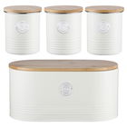 Typhoon Living 4 Piece Storage Set Tea, Coffee, Sugar & Bread Cream